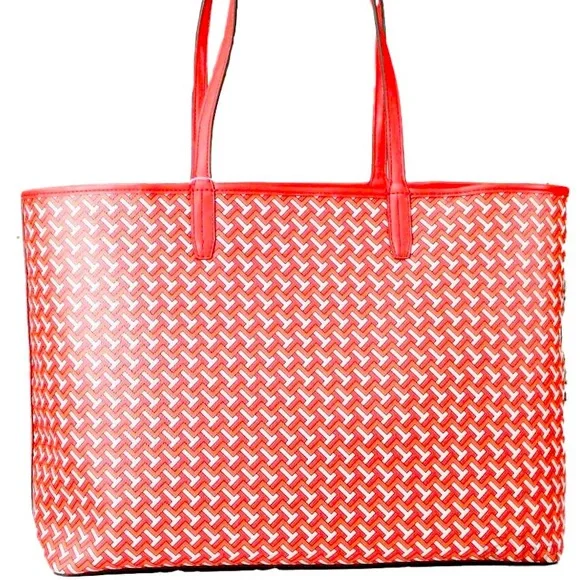 Tory Burch T Zag Tote Large Red T-Zag - Picture 2 of 7
